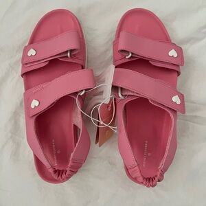 Pink Stoney clover x Target Velcro strap sandals